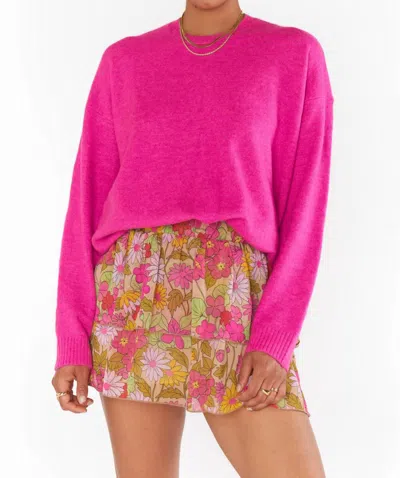 Show Me Your Mumu Aiden Mini Skirt In Carnaby Floral In Pink