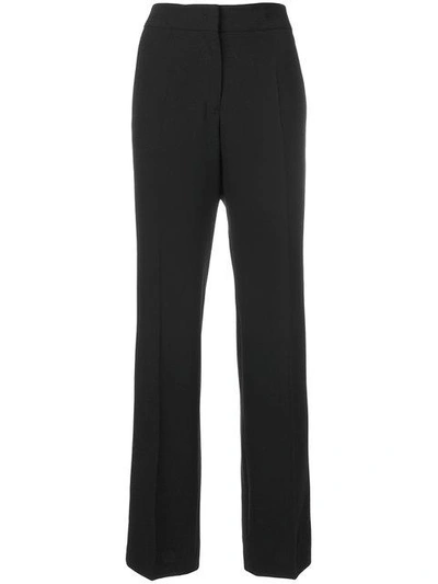 N°21 High-rise Straight-leg Cotton-blend Trousers In Black
