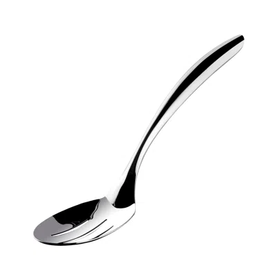 Cuisipro Tempo Slotted Spoon, 13.5-inch, Stainless Steel In Silver
