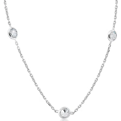 Pompeii3 2 Ct Diamonds By The Yard Necklace 14k White Gold Lab Grown Diamond In Multi