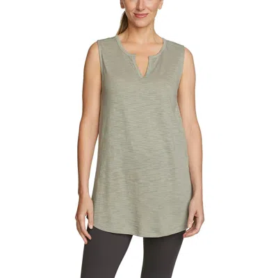 Eddie Bauer Women's Concourse Sleeveless Notch-neck Top In Green