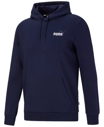Puma Men's Embroidered Logo Hoodie In Peacoat Navy