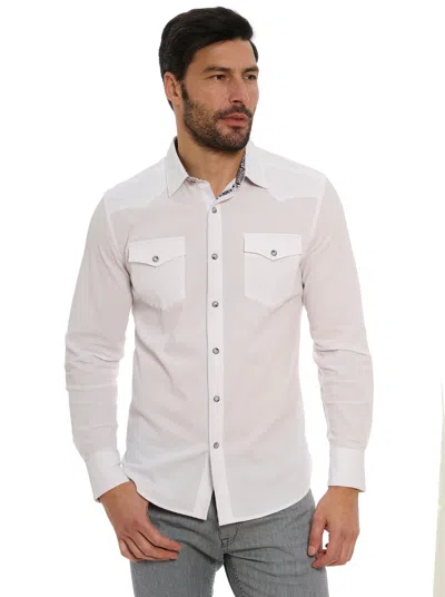 Robert Graham Cantina Long Sleeve Button Down Shirt In White