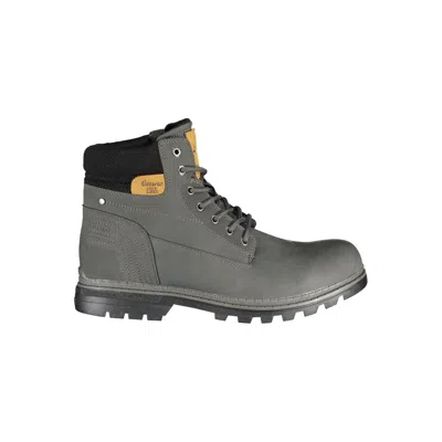 Carrera Sleek Lace-up Boots With Contrast Details In Grey