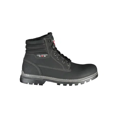 Carrera Urban Contrast Lace-up Boots In Black