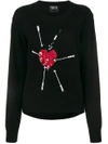 MARKUS LUPFER Sequin Heart and Arrow sweater,KN210212314481