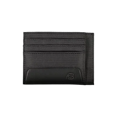Piquadro Sleek Recycled Material Card Holder In Black