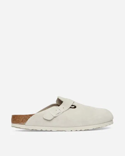 Birkenstock Boston Vl Sfb Sandal In Antique White