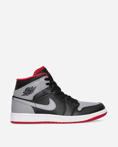 Nike Wmns Air Jordan 1 Mid Black / Cement Grey In Multicolor