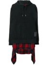 DSQUARED2 flannel-panelled sweatshirt,S72GU0119S2503012311324