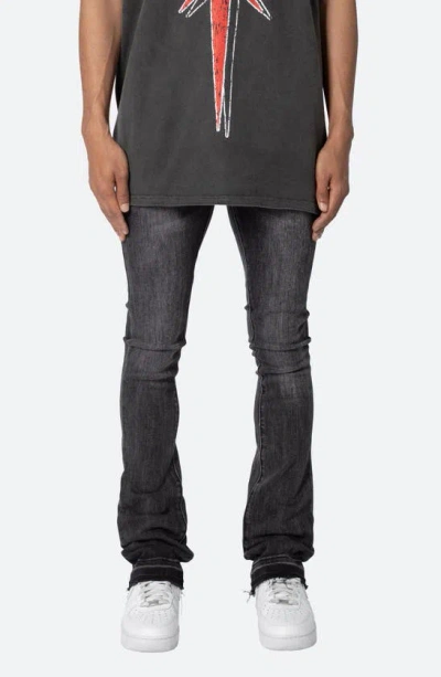 Mnml X514 Stacked Skinny Fit Jeans In Washed Black