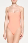 Skims Fits Everybody Cami Thong Bodysuit In Neutrals