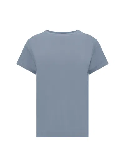 Brunello Cucinelli T-shirt In Powder Blue