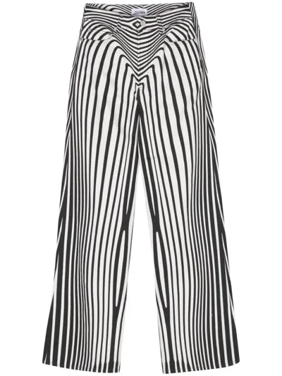 Jean Paul Gaultier White And Black Body Morphing Jeans