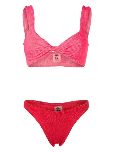 Hunza G Juno Twisted Bikini In Pink