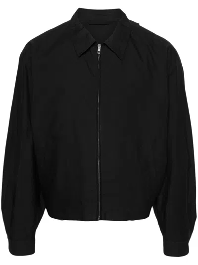 Lemaire Zip-up Jacket In Black