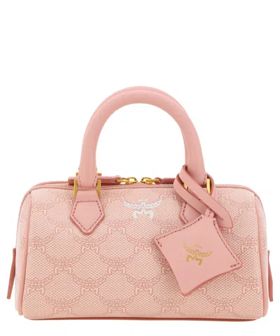 Mcm Ella Boston Handbag In Pink