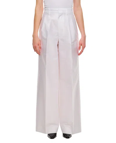 Junya Watanabe Monofilament Twill Trousers In White