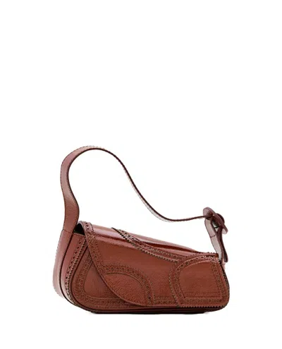 Kiko Kostadinov Trivia Leather Bag In Brown