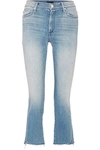 MOTHER THE INSIDER CROP HIGH-RISE FLARED JEANS