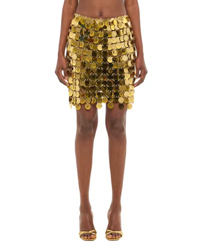 Rabanne Skirt In Gold