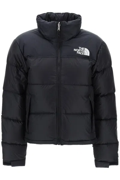 The North Face Ripstop Nylon Nuptse Cropped Down Jacket In Black