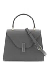 Valextra Mini Iside Grained Leather Bag In Grey