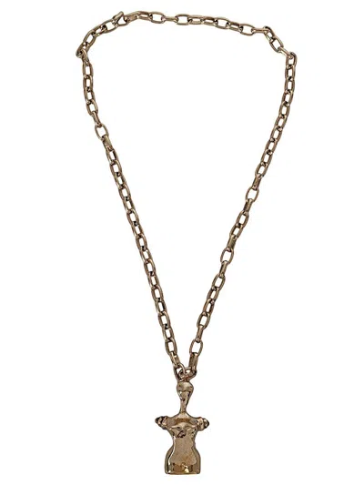Weekend Max Mara Chained Necklace In Gold