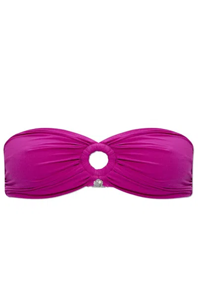 Isabel Marant Prades Ring-bound Bikini Top In Purple