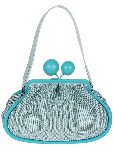 Weekend Max Mara Large Pasticcino Bag In Blue