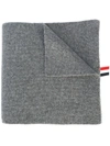 Thom Browne Grey 4-bar Stripe Cashmere Scarf