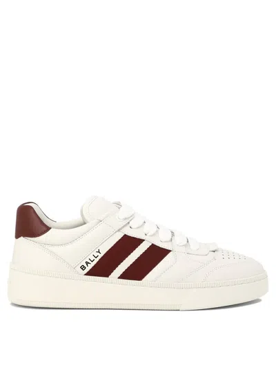 Bally Rebby Sneakers Red In White
