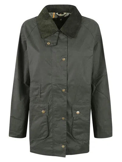 Barbour Button In Sage/ancient