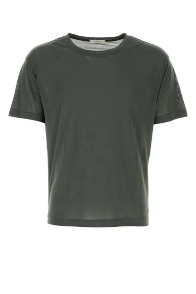 Lemaire Green Soft T-shirt In Asphalt