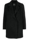 THEORY THEORY CONCEALED FRONT COAT - BLACK,H070140312297469