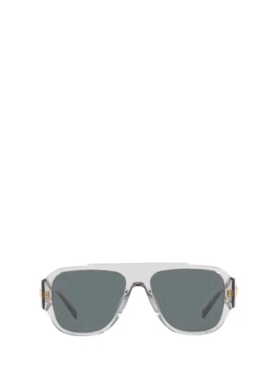Versace Womens Grey Ve4436u Pillow-frame Acetate Sunglasses