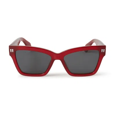 Off-white Oeri110 Cincinnati 2807 Burgundy Sunglasses In Rosso