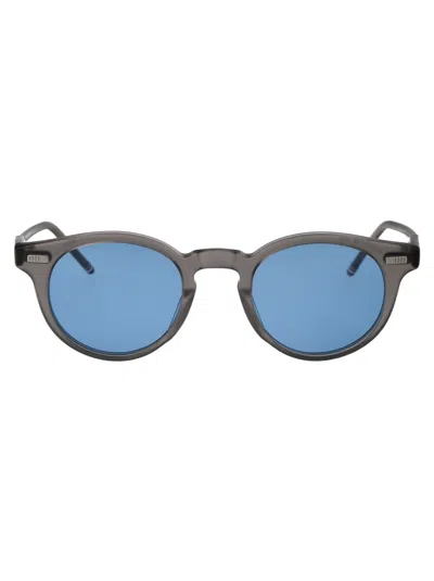 Thom Browne Round - Light Grey Sunglasses In 060 Light Grey