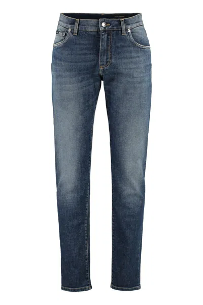 Dolce & Gabbana Slim Fit Jeans In Denim