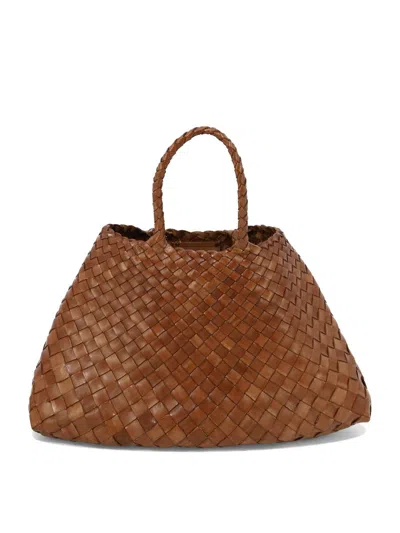 Dragon Diffusion "santa Croce Small" Handbag In Brown