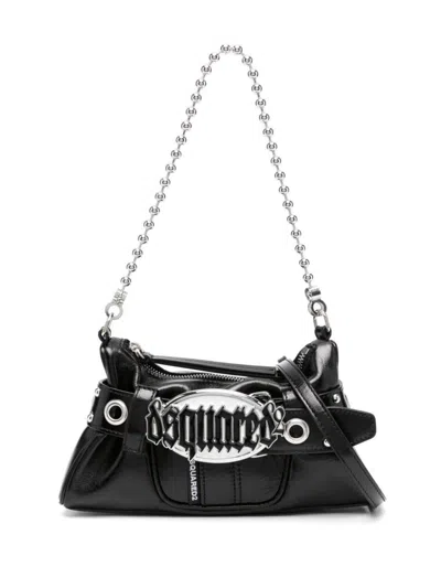 Dsquared2 Leather Bag In Black
