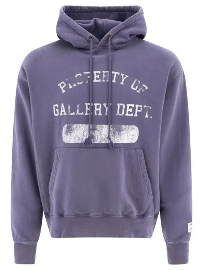 Gallery Dept. "property Of " Hoodie In Purple