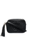 Gucci Small Soho Leather Crossbody Bag In Black
