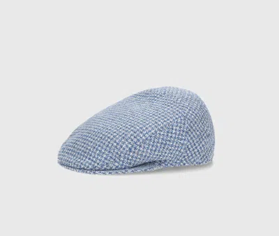 Borsalino Vincenzo Soft Flat Cap In Blue