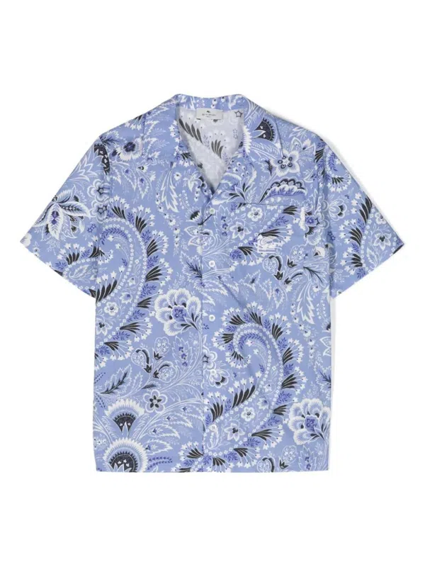ETRO KIDS Paisley-print cotton skirt - White