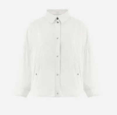 Herno Ecoage Oversized Shirt Jacket In White