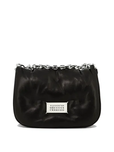 Maison Margiela "glam Slam Flap" Shoulder Bag In Black