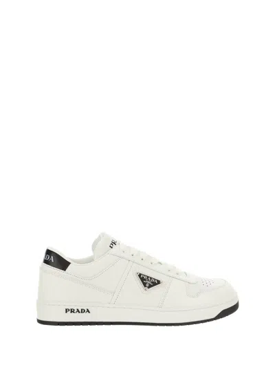 Prada Sneakers In Bianco+nero