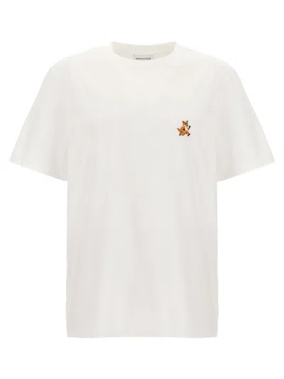 Maison Kitsuné 'speedy Fox Patch' T-shirt In White