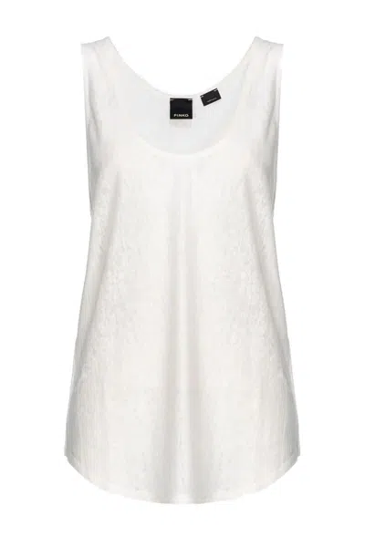 Pinko Cars Tank Top In White